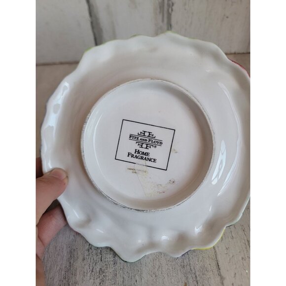 Fitz Floyd classic rooster fruit vegetable plate xmas decor - Picture 5 of 5